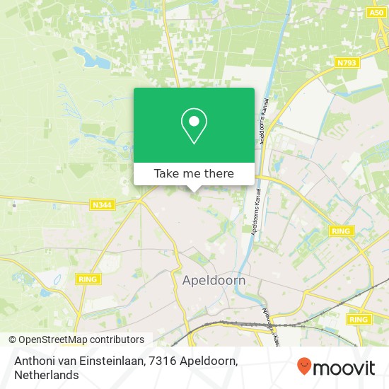 Anthoni van Einsteinlaan, 7316 Apeldoorn Karte