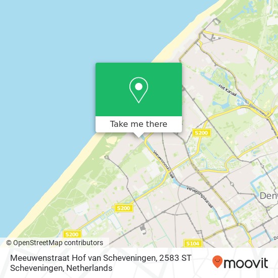 Meeuwenstraat Hof van Scheveningen, 2583 ST Scheveningen Karte