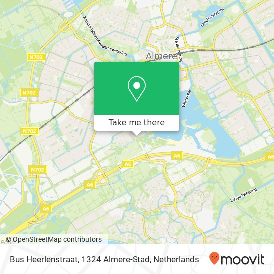 Bus Heerlenstraat, 1324 Almere-Stad map