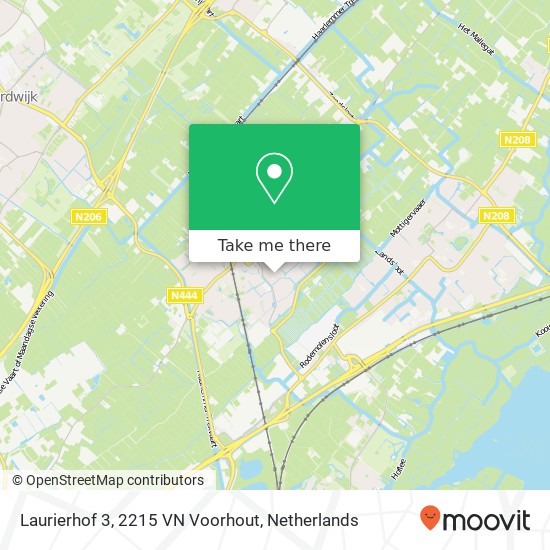 Laurierhof 3, 2215 VN Voorhout map