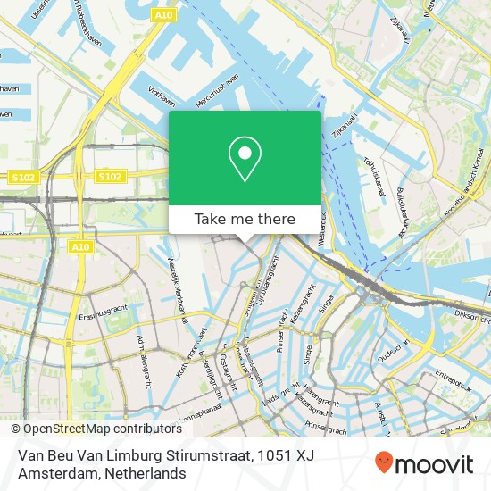 Van Beu Van Limburg Stirumstraat, 1051 XJ Amsterdam Karte