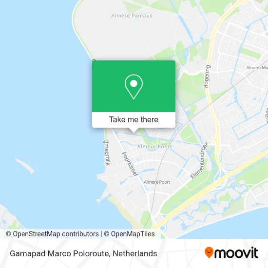 Gamapad Marco Poloroute map