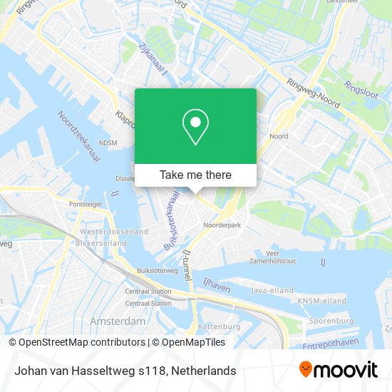 Johan van Hasseltweg s118 map