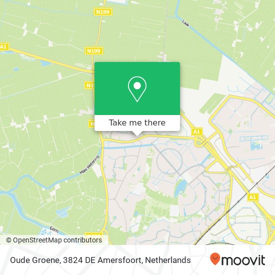 Oude Groene, 3824 DE Amersfoort map