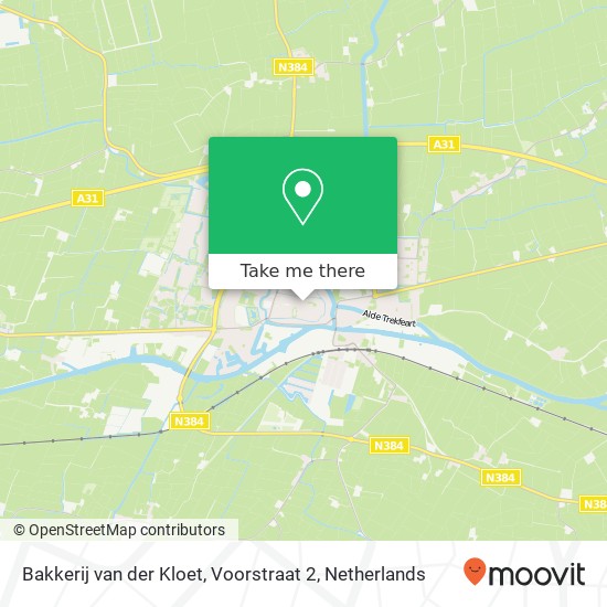 Bakkerij van der Kloet, Voorstraat 2 Karte