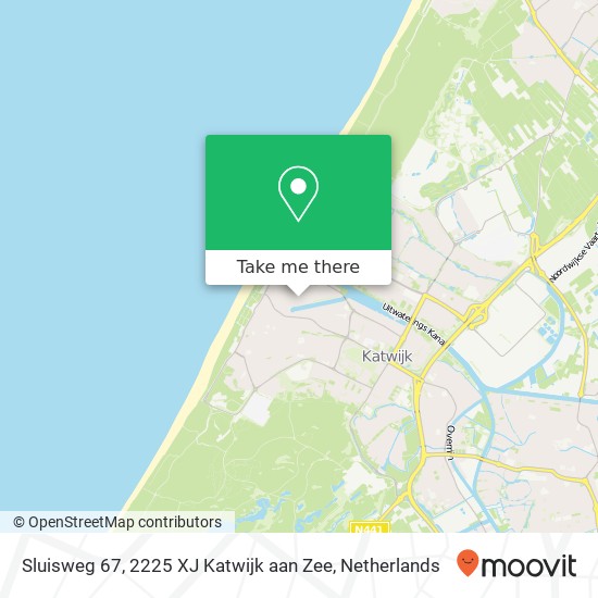 Sluisweg 67, 2225 XJ Katwijk aan Zee Karte