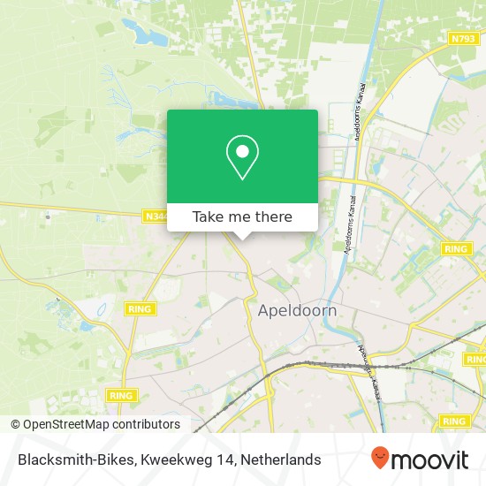 Blacksmith-Bikes, Kweekweg 14 map