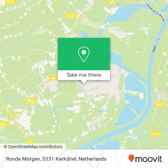 Ronde Morgen, 5331 Kerkdriel map