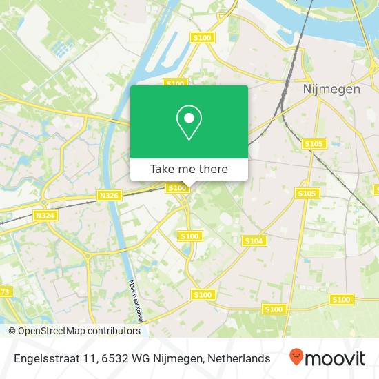 Engelsstraat 11, 6532 WG Nijmegen Karte