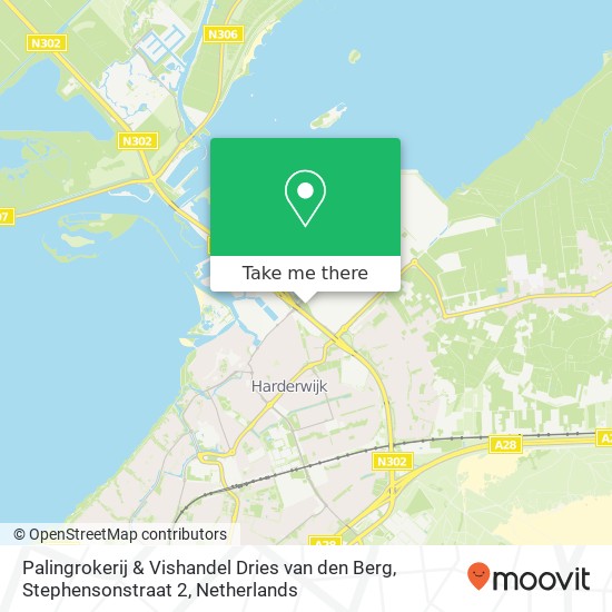 Palingrokerij & Vishandel Dries van den Berg, Stephensonstraat 2 map