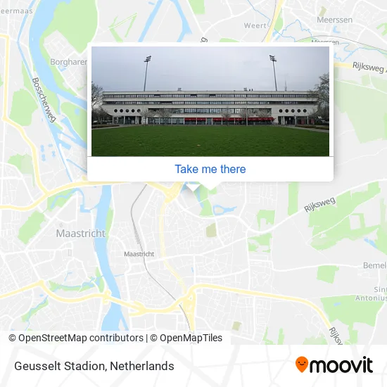 Geusselt Stadion map