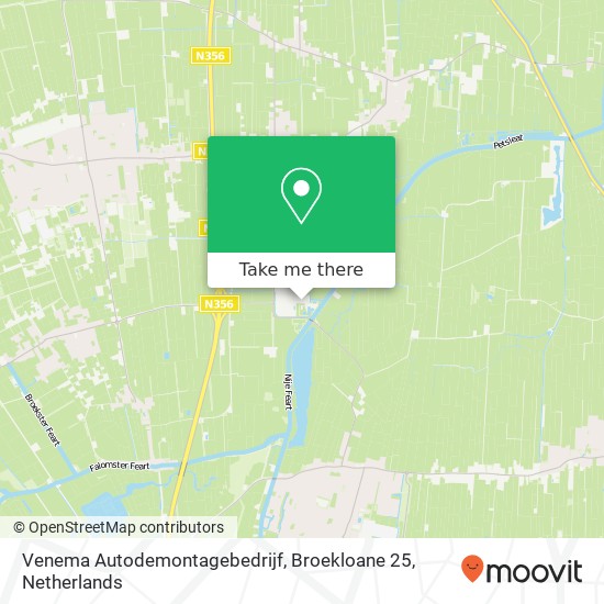 Venema Autodemontagebedrijf, Broekloane 25 map