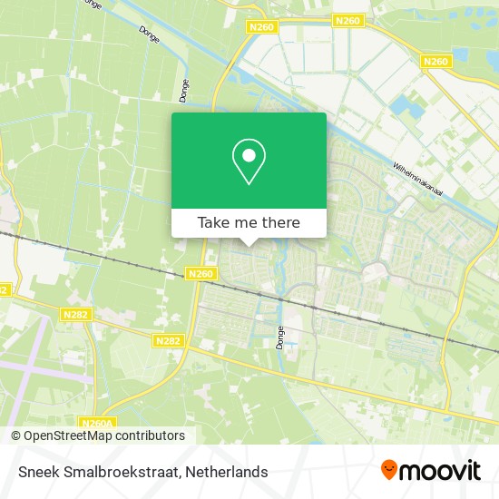 Sneek Smalbroekstraat map