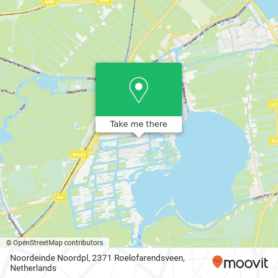 Noordeinde Noordpl, 2371 Roelofarendsveen map