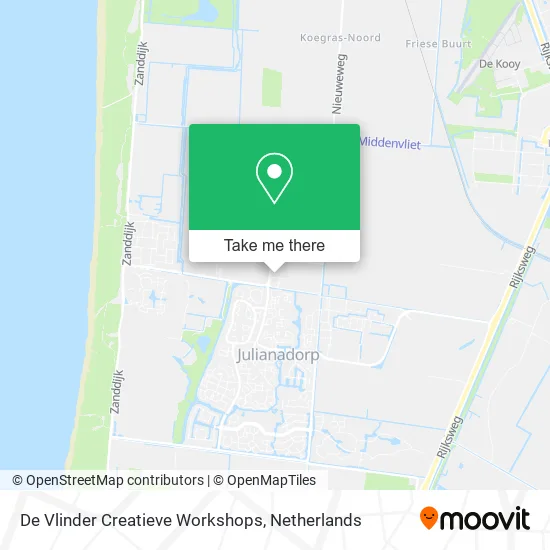 De Vlinder Creatieve Workshops map