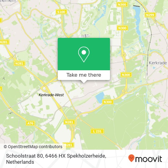 Schoolstraat 80, 6466 HX Spekholzerheide map