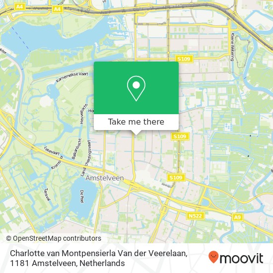 Charlotte van Montpensierla Van der Veerelaan, 1181 Amstelveen map