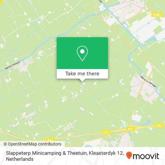 Slappeterp Minicamping & Theetuin, Kleasterdyk 12 map