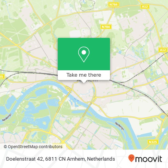 Doelenstraat 42, 6811 CN Arnhem map