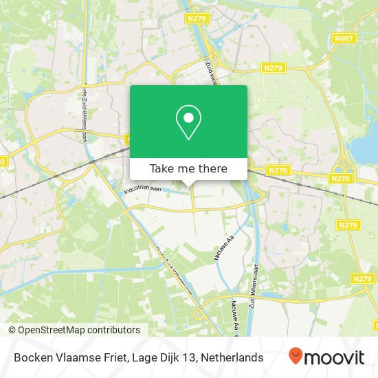 Bocken Vlaamse Friet, Lage Dijk 13 Karte