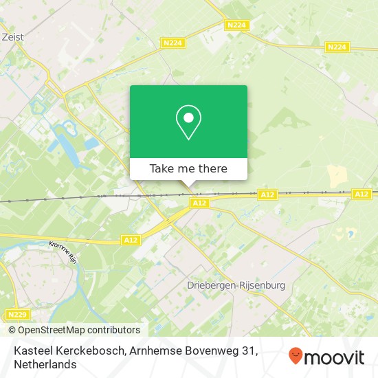 Kasteel Kerckebosch, Arnhemse Bovenweg 31 map