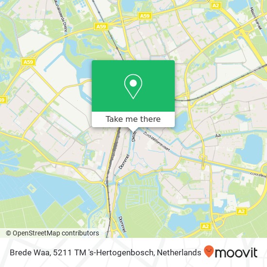 Brede Waa, 5211 TM 's-Hertogenbosch map