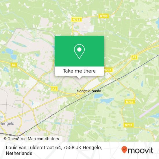 Louis van Tulderstraat 64, 7558 JK Hengelo map