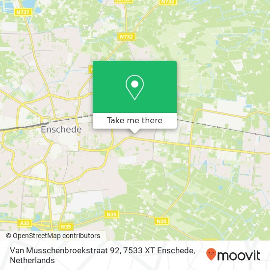 Van Musschenbroekstraat 92, 7533 XT Enschede map