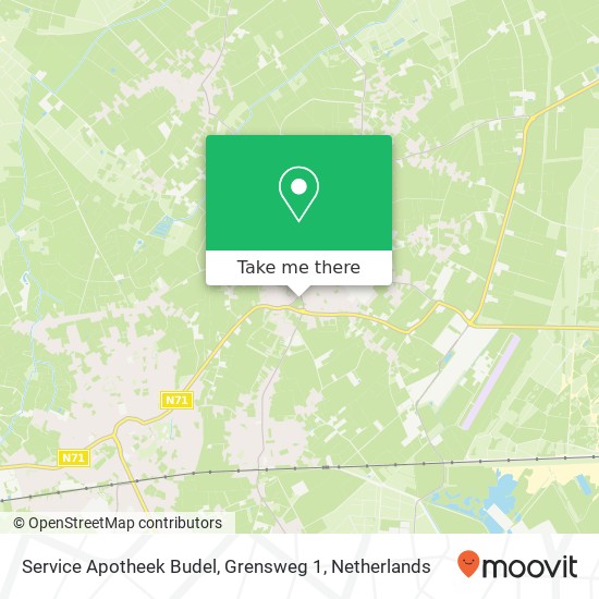 Service Apotheek Budel, Grensweg 1 map