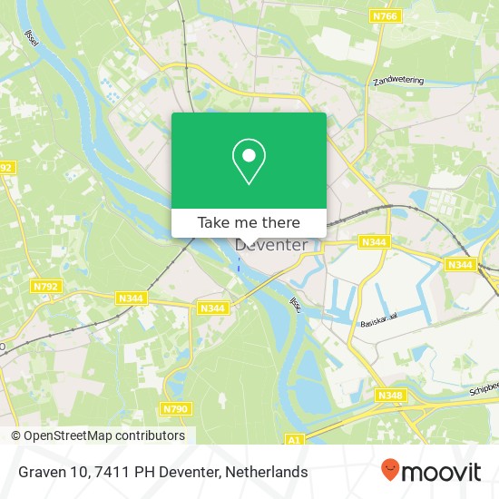 Graven 10, 7411 PH Deventer map