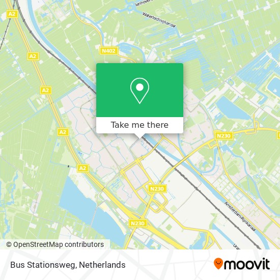 Bus Stationsweg map