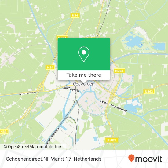 Schoenendirect.Nl, Markt 17 map