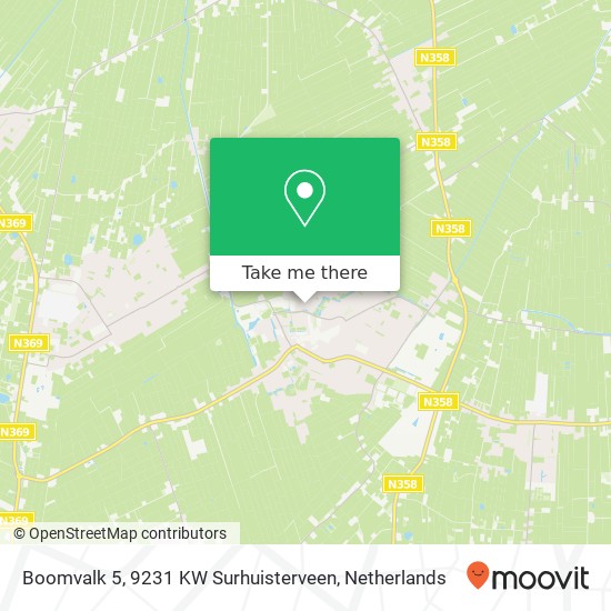 Boomvalk 5, 9231 KW Surhuisterveen map