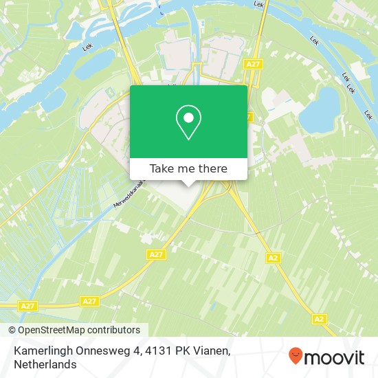 Kamerlingh Onnesweg 4, 4131 PK Vianen map