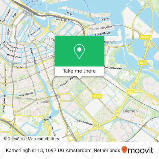 Kamerlingh s113, 1097 DG Amsterdam map