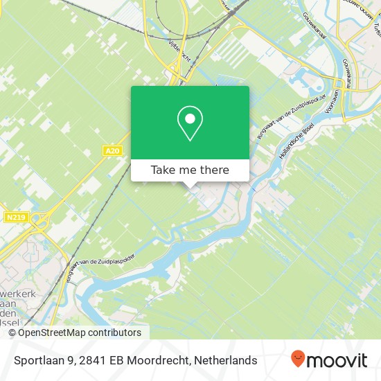 Sportlaan 9, 2841 EB Moordrecht map