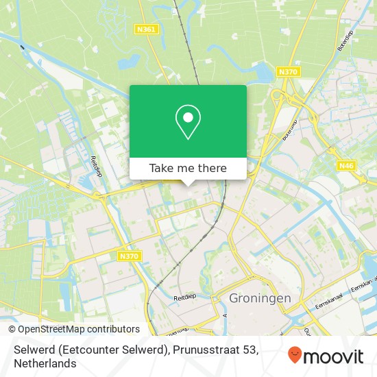 Selwerd (Eetcounter Selwerd), Prunusstraat 53 map