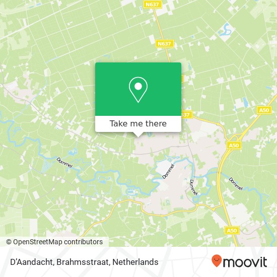 D’Aandacht, Brahmsstraat map
