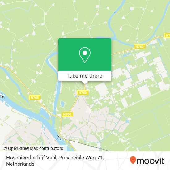 Hoveniersbedrijf Vahl, Provinciale Weg 71 map