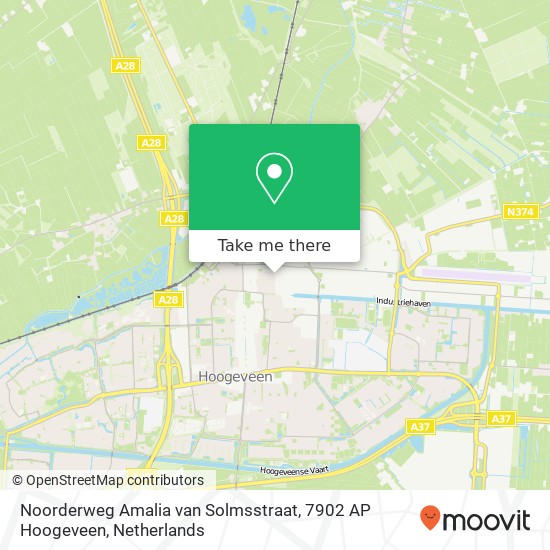 Noorderweg Amalia van Solmsstraat, 7902 AP Hoogeveen Karte