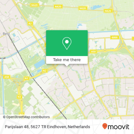 Parijslaan 48, 5627 TR Eindhoven map