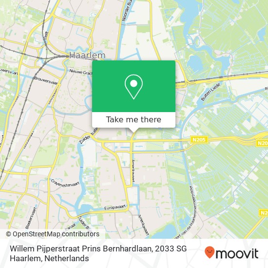 Willem Pijperstraat Prins Bernhardlaan, 2033 SG Haarlem Karte