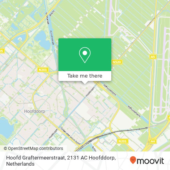 Hoofd Graftermeerstraat, 2131 AC Hoofddorp Karte