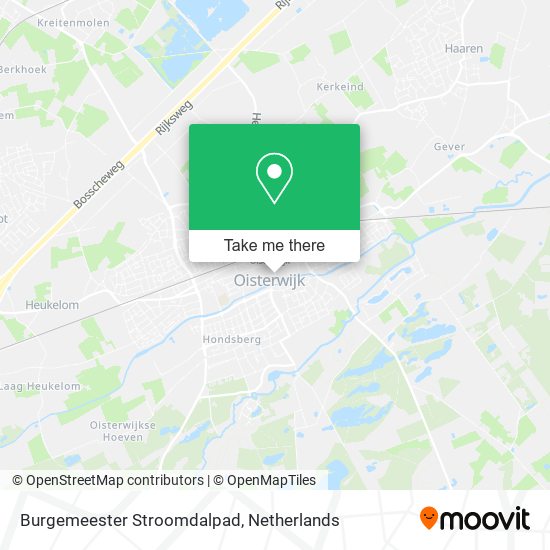 Burgemeester Stroomdalpad map