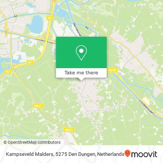 Kampseveld Malders, 5275 Den Dungen map