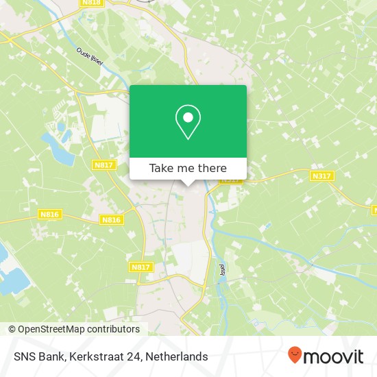 SNS Bank, Kerkstraat 24 map