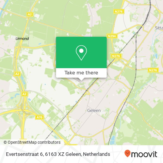 Evertsenstraat 6, 6163 XZ Geleen map