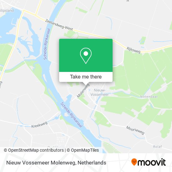 Nieuw Vossemeer Molenweg Karte