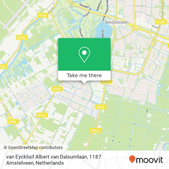 van Eyckhof Albert van Dalsumlaan, 1187 Amstelveen map