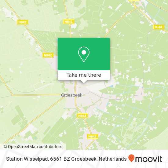 Station Wisselpad, 6561 BZ Groesbeek map